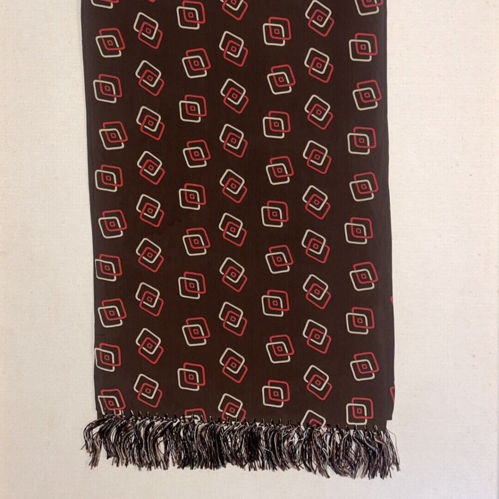 Geometric Printed Vintage Opera Scarf